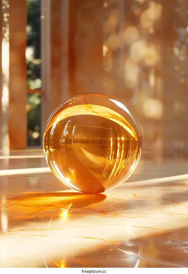 Sunlight Through a Glass Sphere