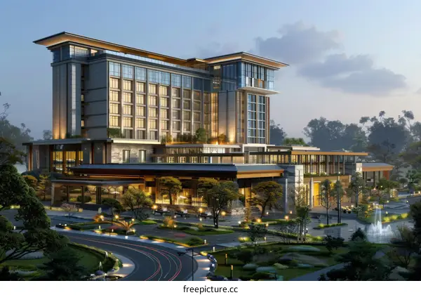 Modern Hotel with a Luxurious and Comfortable Ambiance