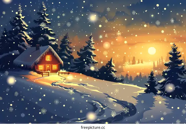 Snowy Winter Landscape