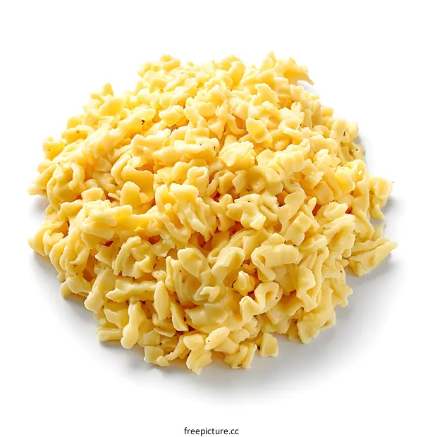 A pile of spaetzle