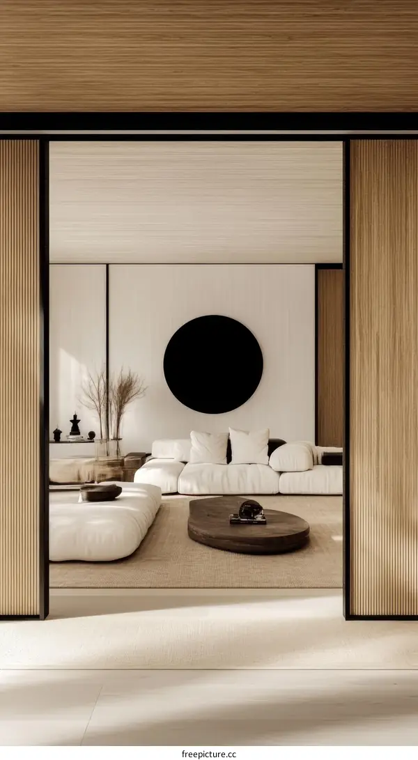 Modern Minimalist Japanese Living Room Design