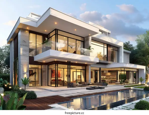 Modern Luxury Mansion Exterior Design