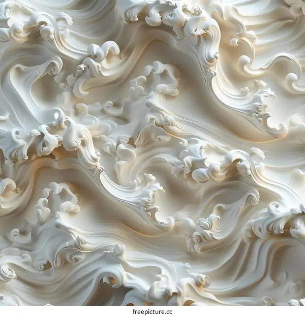 Abstract Sculpted Wave Patterns