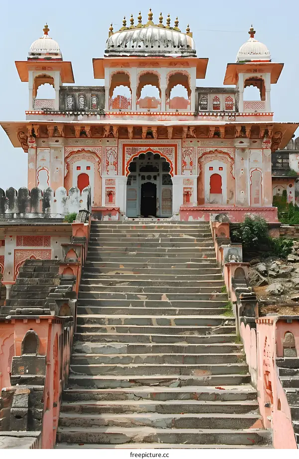 Ornate Entrance to a Haveli in Rajasthan India