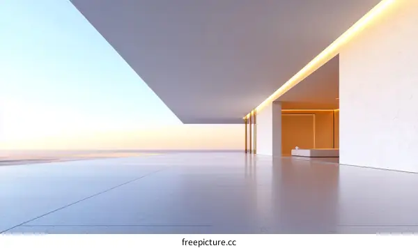 Modern Minimalist Architecture Exterior View