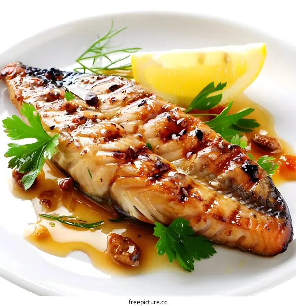 Grilled Fish with Lemon and Parsley