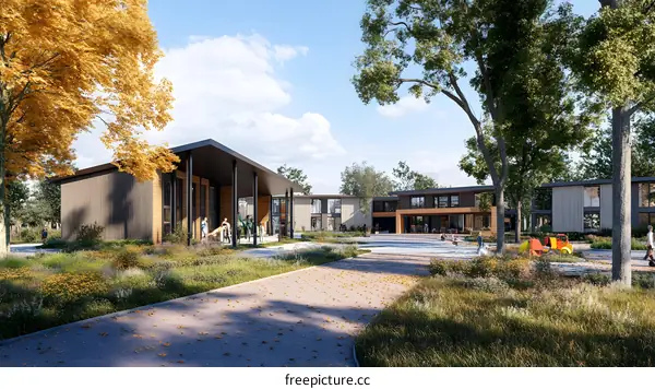 Modern Architecture Design Concept for a Multi Family Residence in Nature Setting