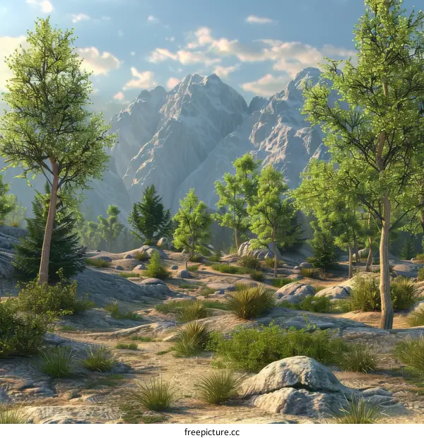 Majestic Rocky Mountains Landscape