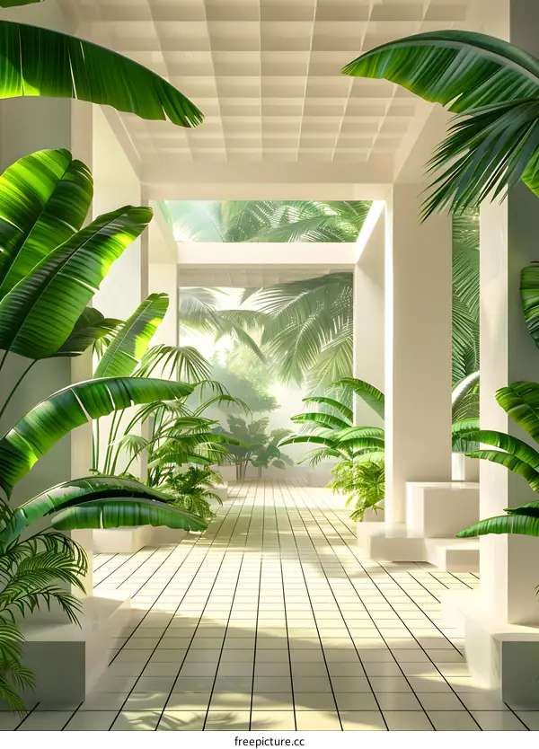 Surrounded by Tropical Plants: A Modern Architectural Masterpiece