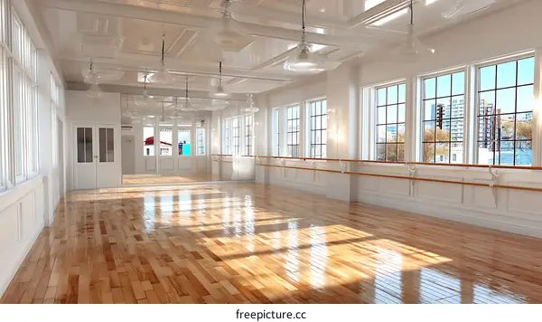 Elegant Dance Studio Interior Design