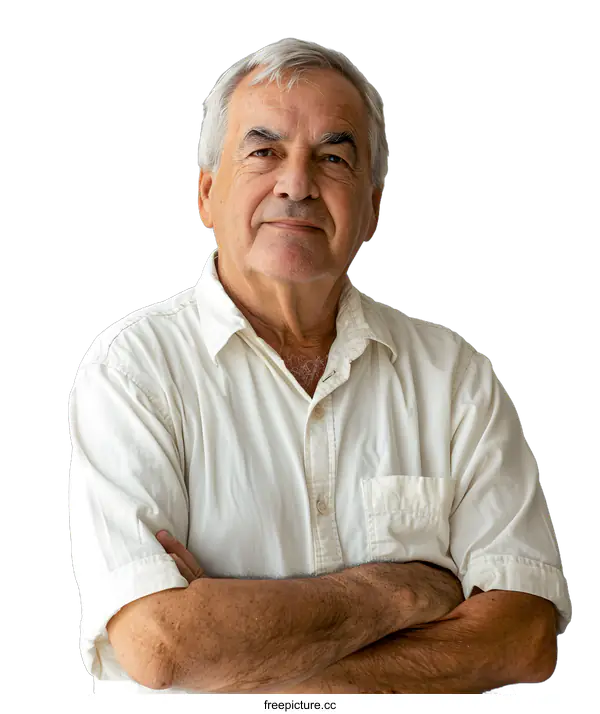 [Transparent Background PNG]portrait of an old man