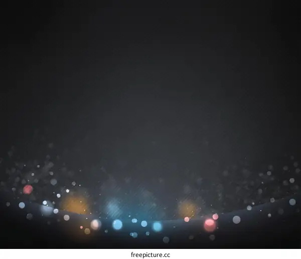 Abstract Background with Glowing Particles
