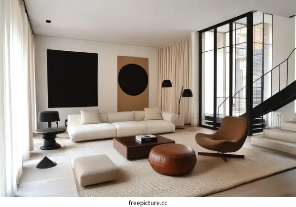 Modern Minimalist Living Room Interior Design