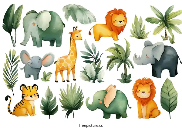 Cute Animal Illustration Collection for Children