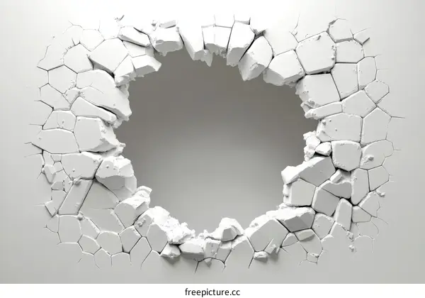 Abstract Cracked Wall Background Design
