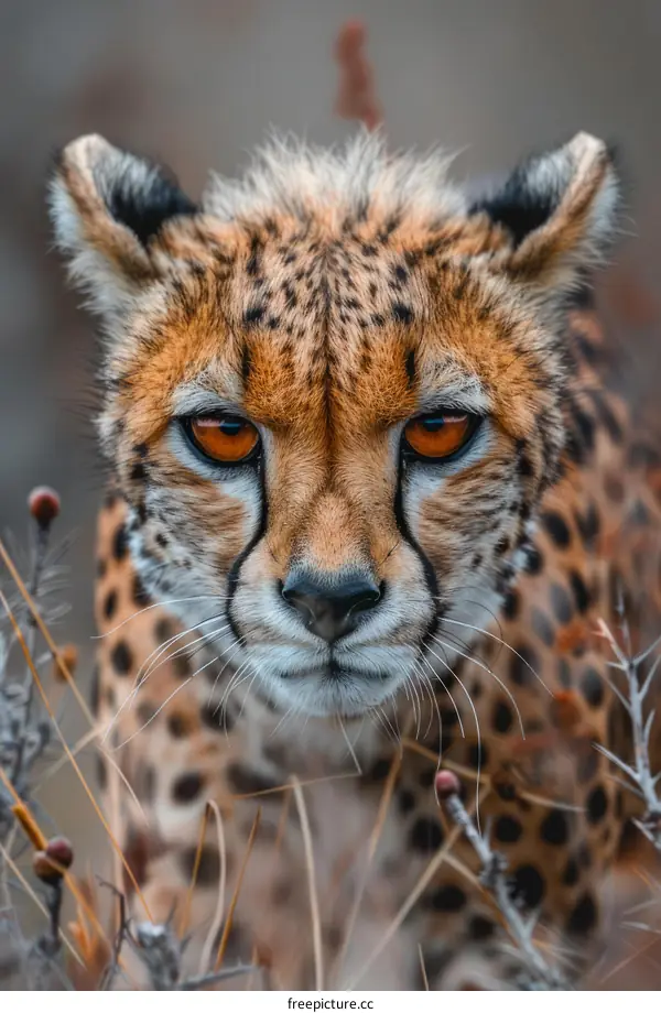 Striking Portrait of a Cheetah in the African Wilderness