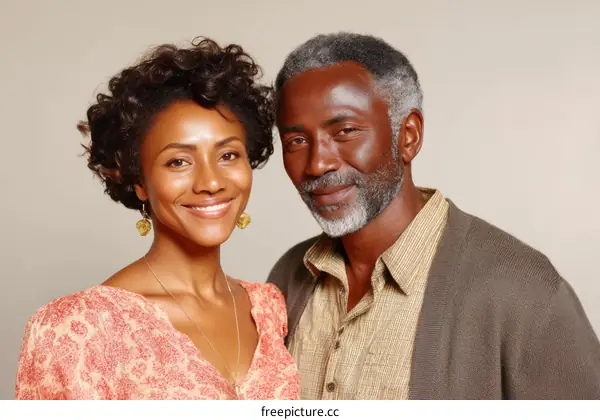 Portrait of a Couple Smiling