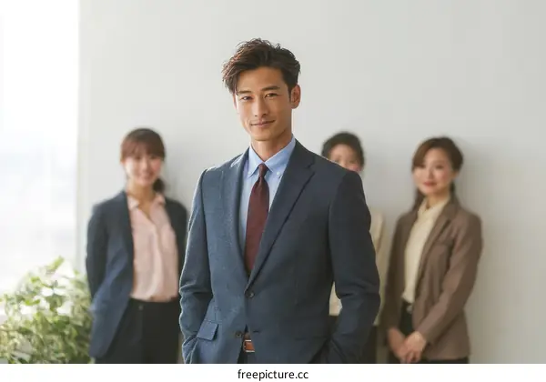 Business Team Portrait in Office Setting