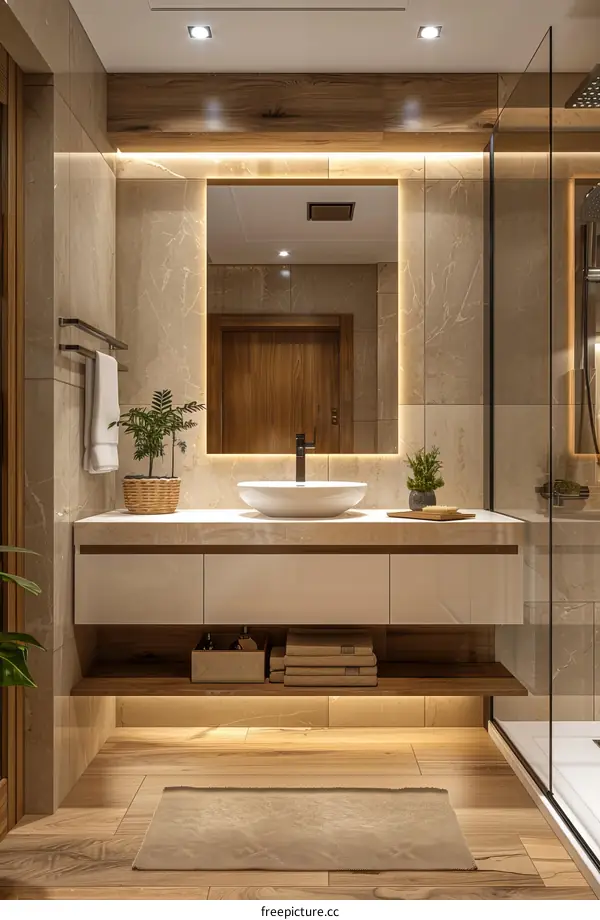 Modern Elegant Bathroom Interior Design