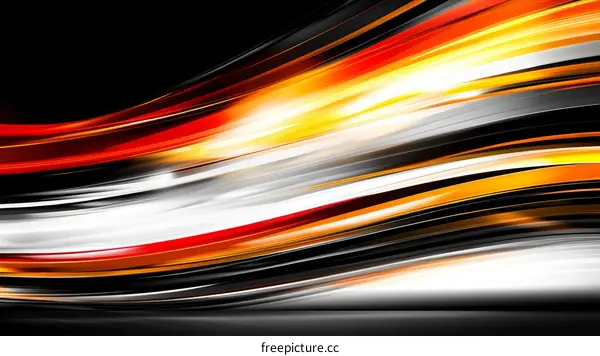 Abstract Colorful Dynamic Lines Background