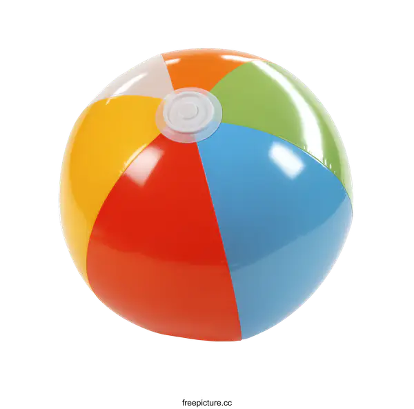 [Transparent Background PNG]Colorful Inflatable Beach Ball