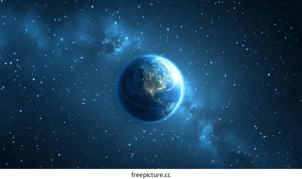 Earth in the Vastness of Space