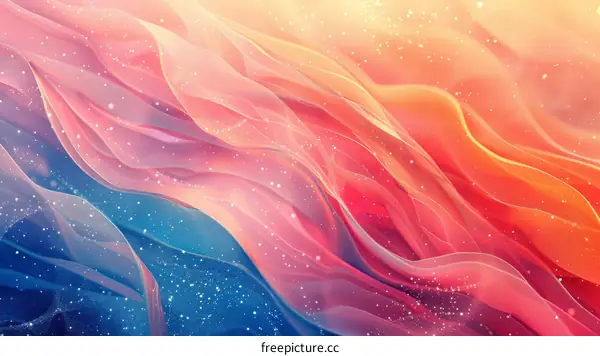Colorful abstract background with soft folds