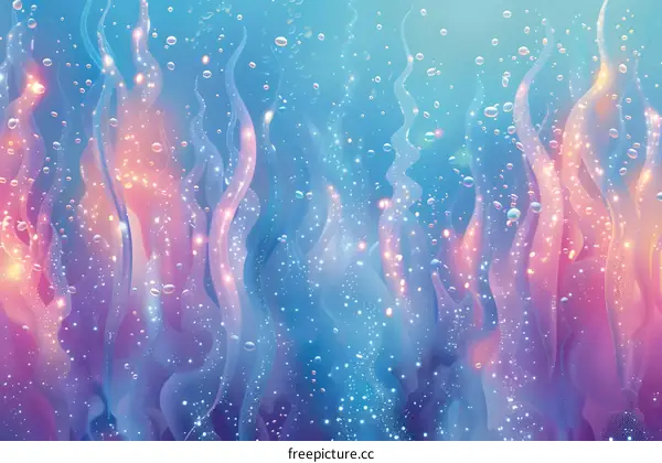 Underwater Fantasy Colorful Plants