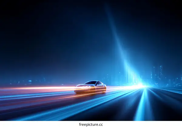 Futuristic Night City Drive