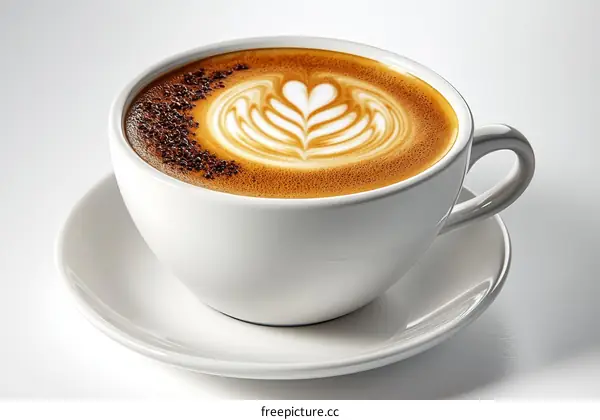 Aromatic Latte Art Coffee Cup