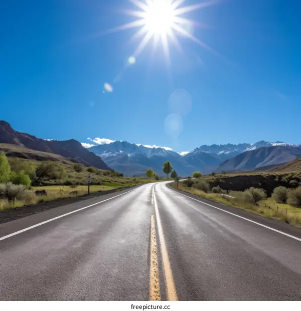 Road through the mountains