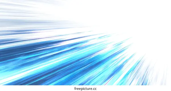 Abstract Blue Light Speed Lines Background