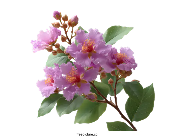[Transparent Background PNG]Close up of Beautiful Pink Flowers and Leaves