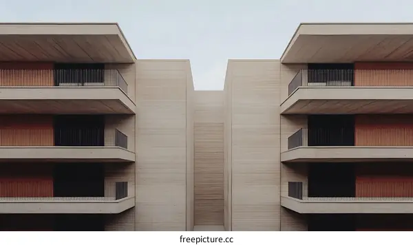 Modern Apartment Building Facade