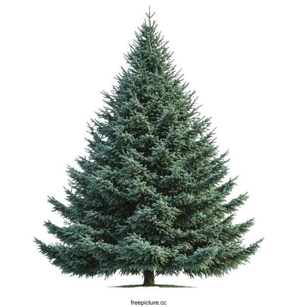 [Transparent Background PNG]Full Frame Christmas Tree Isolated on White Background