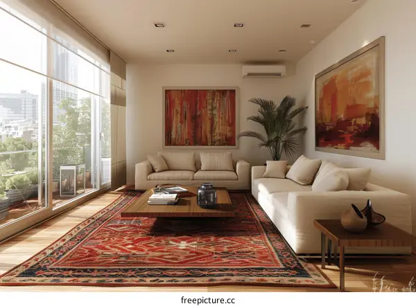 Modern minimalist living room