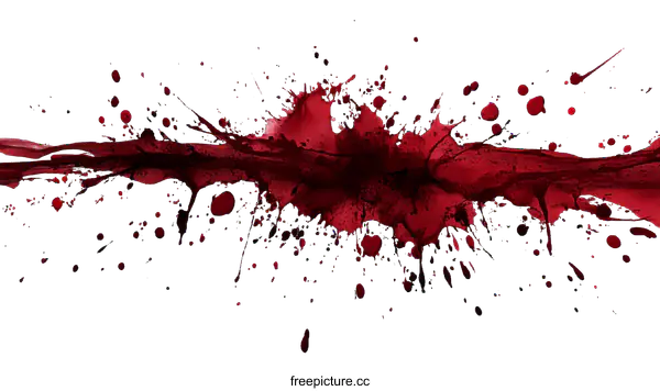 [Transparent Background PNG]Blood Splatter Illustration Background Design