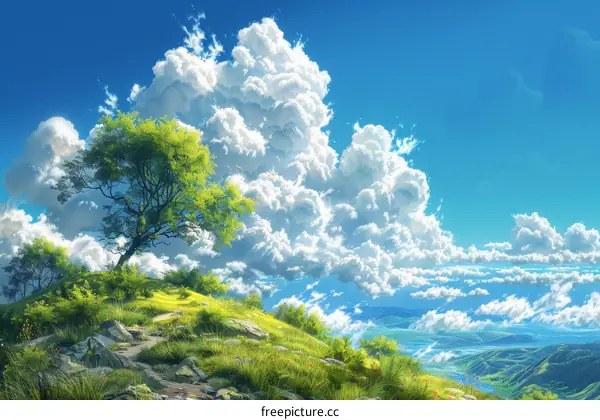 A Valley View from the Mountaintop