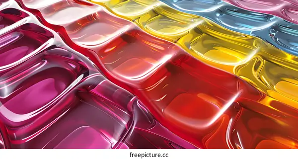 Abstract Colorful Glass Design