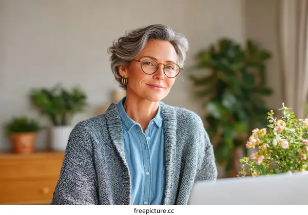 Portrait of a Woman with Glasses