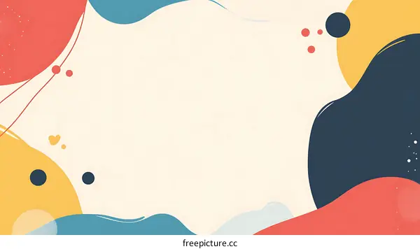 Abstract Background With Colorful Shapes