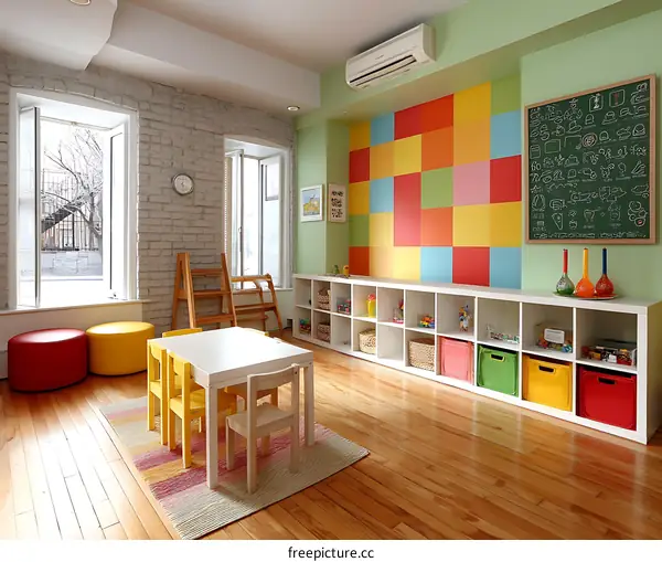Colorful Playroom for Young Children