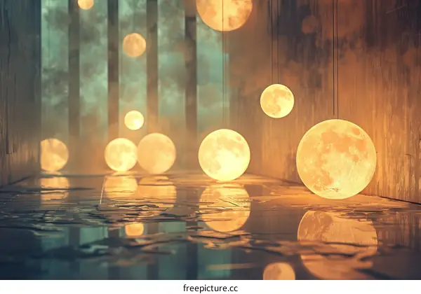 Otherworldly Moon Installation