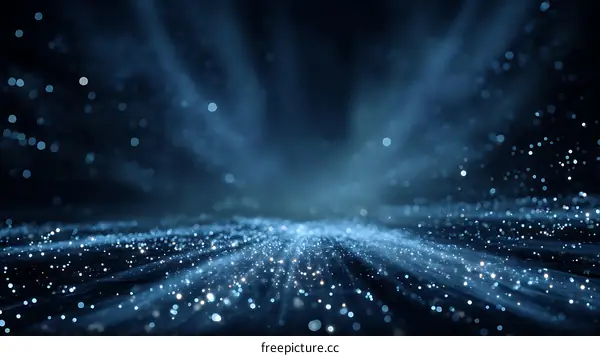 Abstract Sparkling Blue Background Design