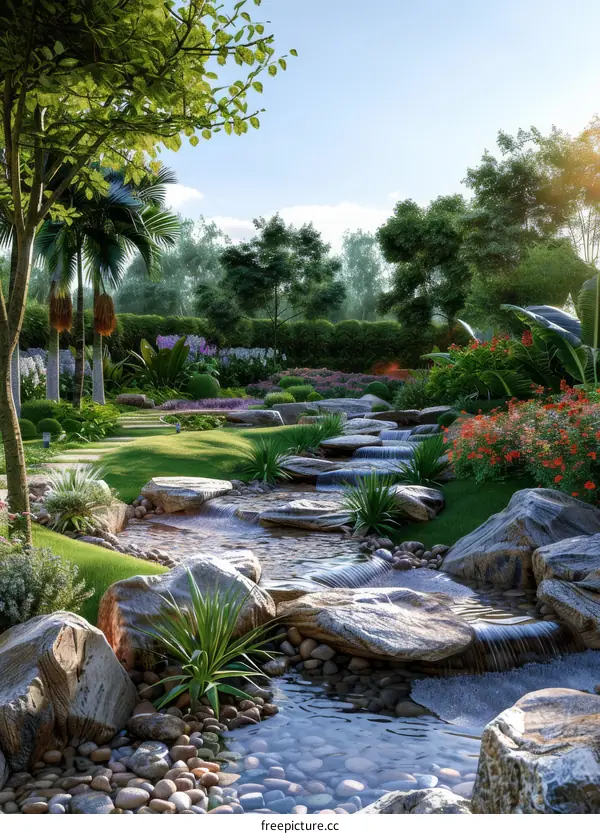 Stunning Tropical Garden Design with Water Features