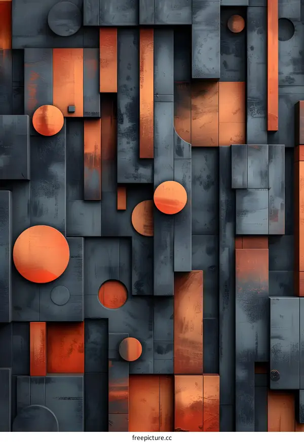 3D rendering of a geometric pattern