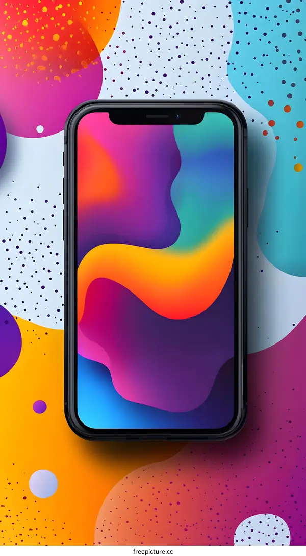 Abstract Colorful Phone Background Design