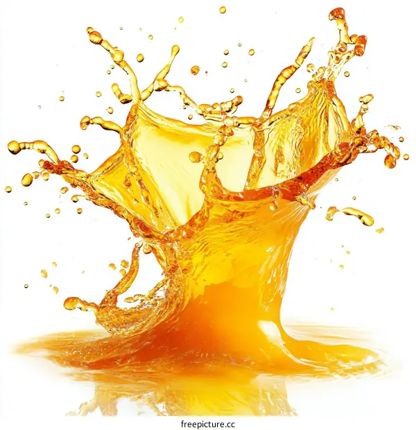 Delicious Orange Juice Splash