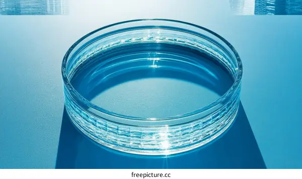 Abstract Glass Dish with Geometric Pattern