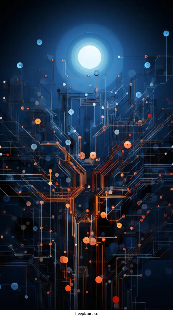 Abstract Circuit Board Illustration
